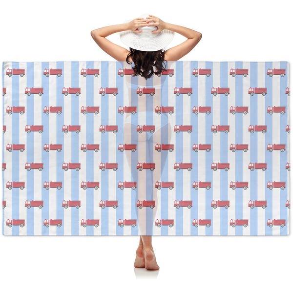 Custom Firetruck Sheer Sarong