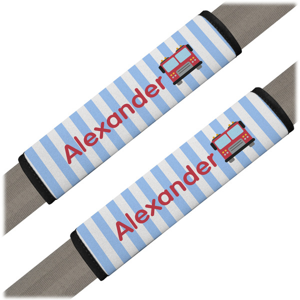 Custom Firetruck Seat Belt Covers (Set of 2) (Personalized)