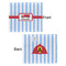 Firetruck Security Blanket - Front & Back View