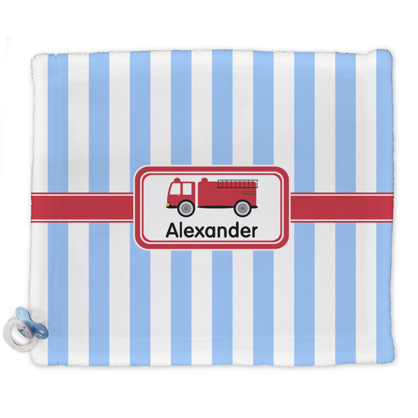Custom Firetruck Security Blanket - Single Sided (Personalized)