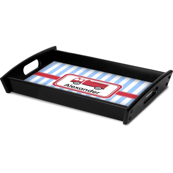 Firetruck Serving Tray Black - Corner