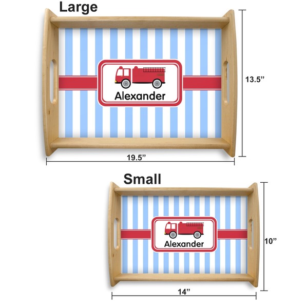 Firetruck Serving Tray Wood Sizes