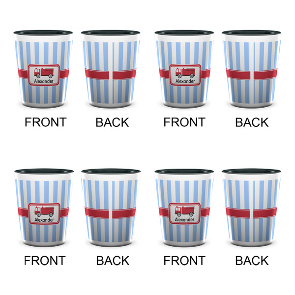 Firetruck Shot Glassess - Two Tone - Set of 4 - APPROVAL
