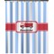 Firetruck Extra Long Shower Curtain - 70"x84" (Personalized)