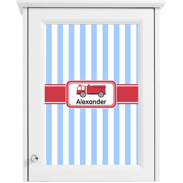 Firetruck Single White Cabinet Decal