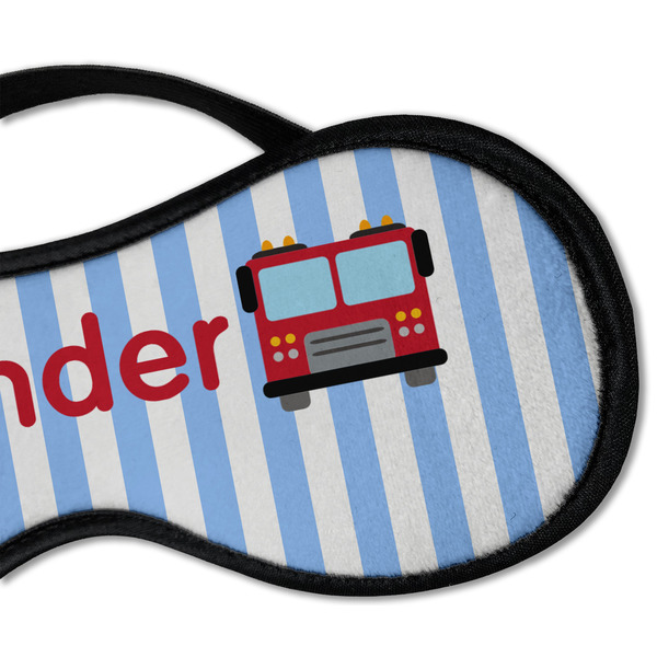 Firetruck Sleeping Eye Mask - DETAIL Large