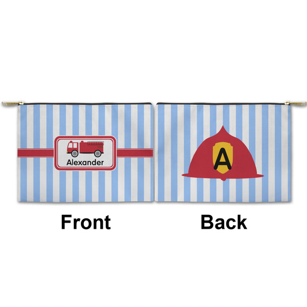 Firetruck Small Zipper Pouch Approval (Front and Back)