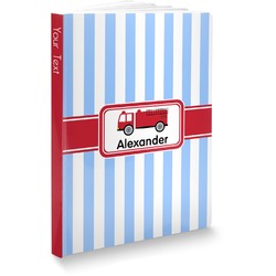 Firetruck Softbound Notebook - 5.75" x 8" (Personalized)