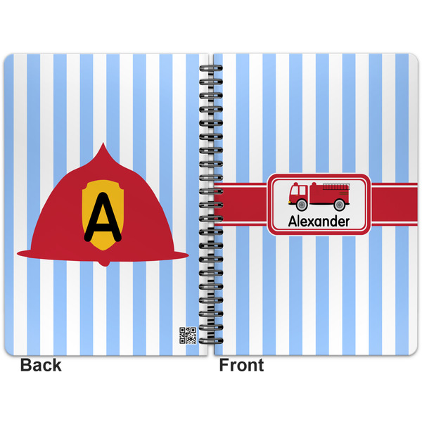 Firetruck Spiral Journal 7 x 10 - Apvl