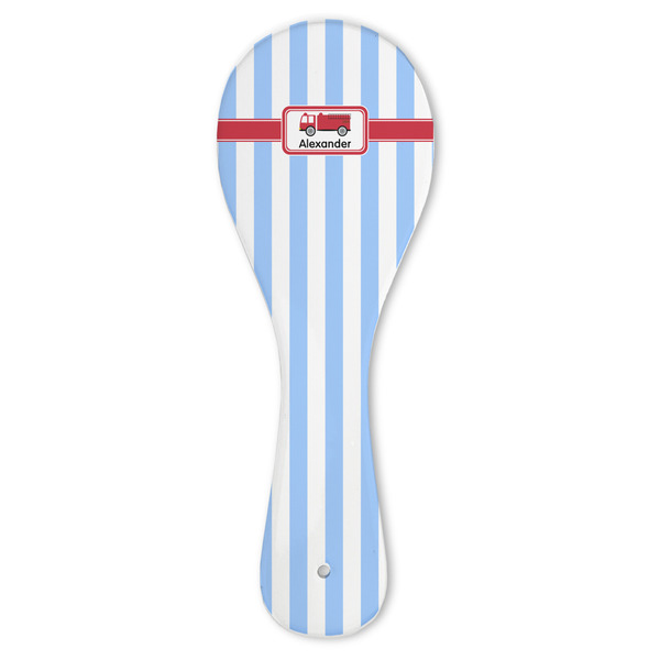 Custom Firetruck Ceramic Spoon Rest (Personalized)