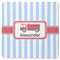 Firetruck Square Rubber Backed Coaster (Personalized)