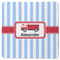 Firetruck Square Rubber Backed Coaster (Personalized)