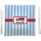 Firetruck 9.5" Glass Square Lunch / Dinner Plate- Single or Set of 4 (Personalized)