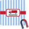 Firetruck Square Fridge Magnet (Personalized)