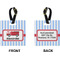 Firetruck Square Luggage Tag (Front + Back)
