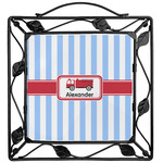 Firetruck Square Trivet (Personalized)