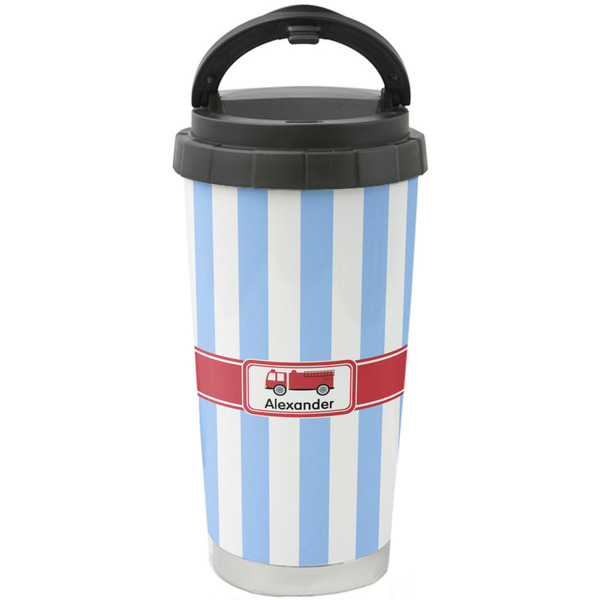 Custom Firetruck Stainless Steel Coffee Tumbler (Personalized)