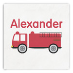 Firetruck Paper Dinner Napkins (Personalized)