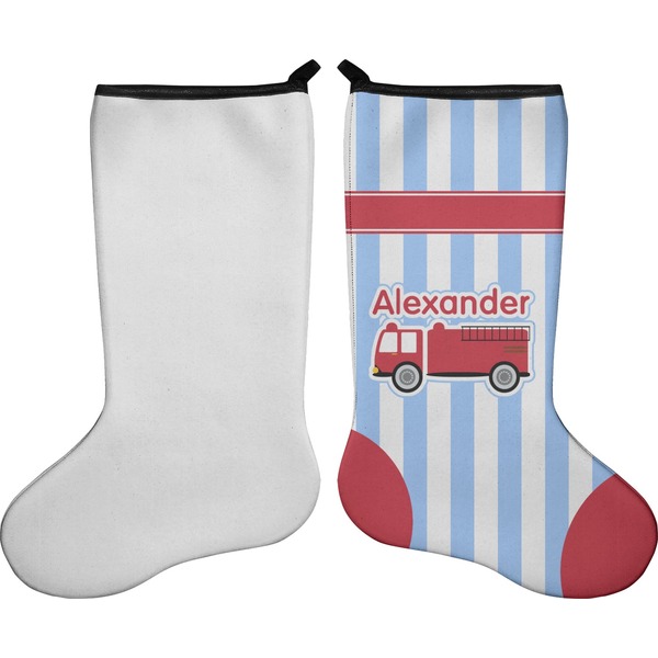 Firetruck Stocking - Single-Sided - Approval