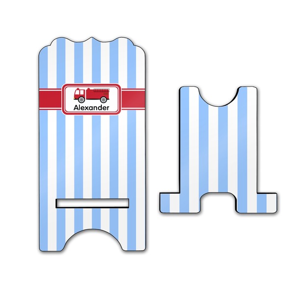 Firetruck Stylized Phone Stand - Front & Back - Large