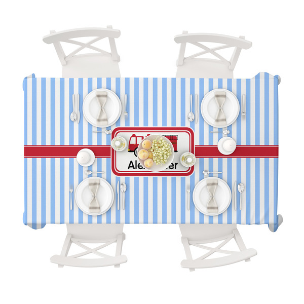 Firetruck Tablecloths (58"x102") - TOP VIEW