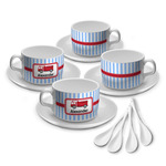 Firetruck Tea Cup - Set of 4 (Personalized)