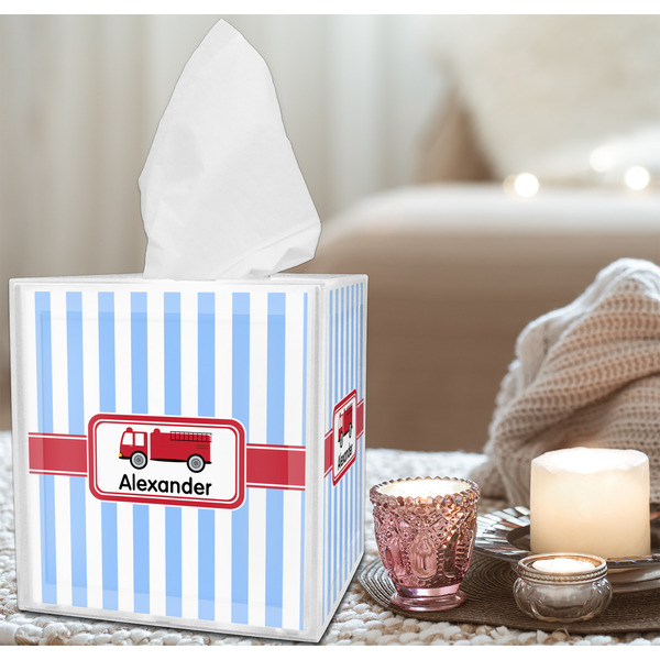 Firetruck Tissue Box - LIFESTYLE