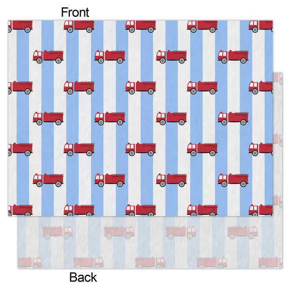 Firetruck Tissue Paper - Heavyweight - Large - Front & Back