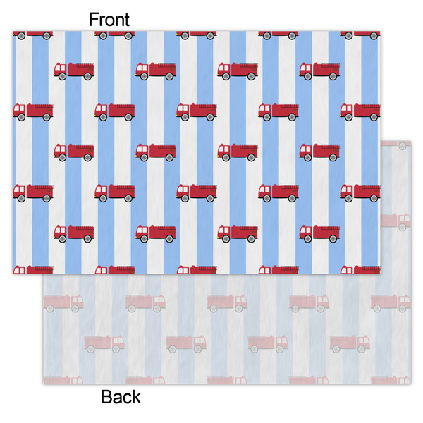 Firetruck Tissue Paper - Heavyweight - Small - Front & Back