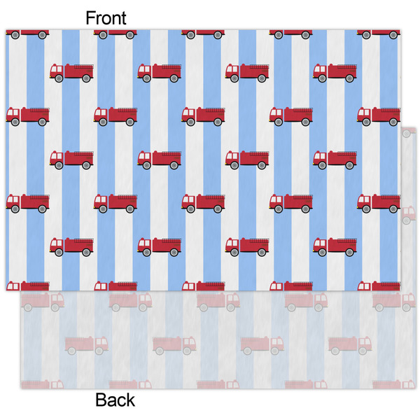 Firetruck Tissue Paper - Heavyweight - XL - Front & Back