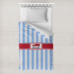 Firetruck Toddler Duvet Cover w/ Name or Text