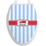 Firetruck Toilet Seat Decal - Elongated (Personalized)