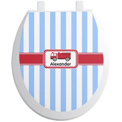 Firetruck Toilet Seat Decal (Personalized)