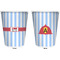 Firetruck Trash Can White - Front and Back - Apvl