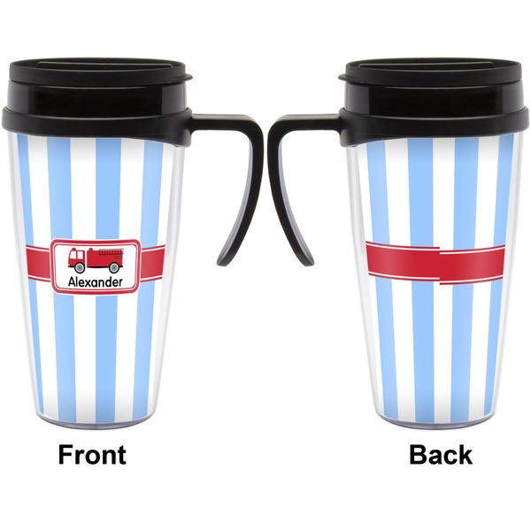 Firetruck Travel Mug with Black Handle - Approval