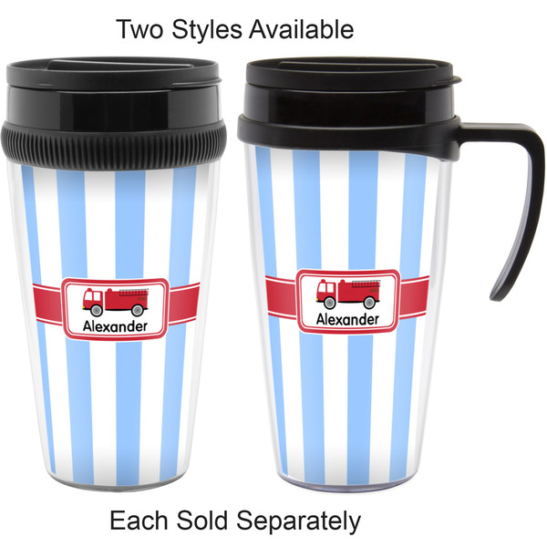 Firetruck Travel Mugs - with & without Handle