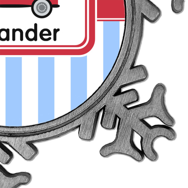 Firetruck Vintage Snowflake - Detail