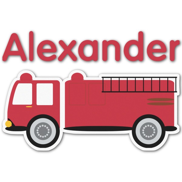 Custom Firetruck Graphic Decal - Large (Personalized)