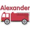 Firetruck Graphic Decal - Small (Personalized)