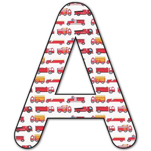 Custom Firetruck Letter Decal - Small (Personalized)