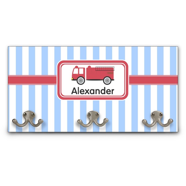Custom Firetruck Wall Mounted Coat Rack (Personalized)