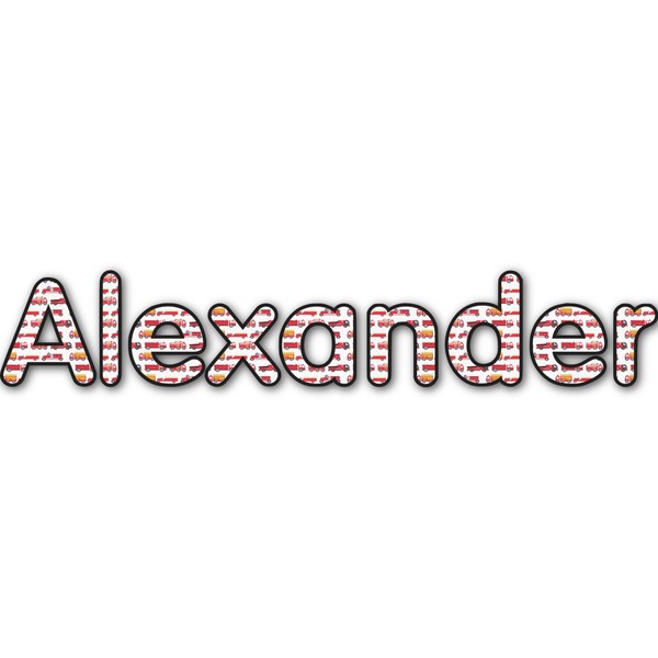 Custom Firetruck Name/Text Decal - Small (Personalized)