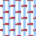 Firetruck Wallpaper & Surface Covering (Water Activated 24"x 24" Sample)