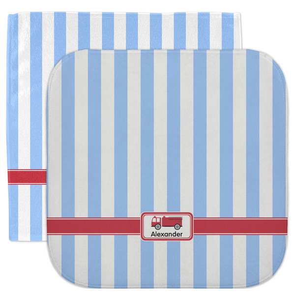 Custom Firetruck Facecloth / Wash Cloth (Personalized)