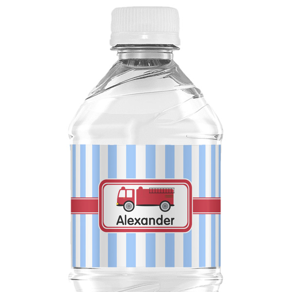 Custom Firetruck Water Bottle Labels - Custom Sized (Personalized)