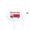 Firetruck Oval Plastic Stir Sticks (Personalized)