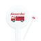 Firetruck Round Plastic Stir Sticks (Personalized)