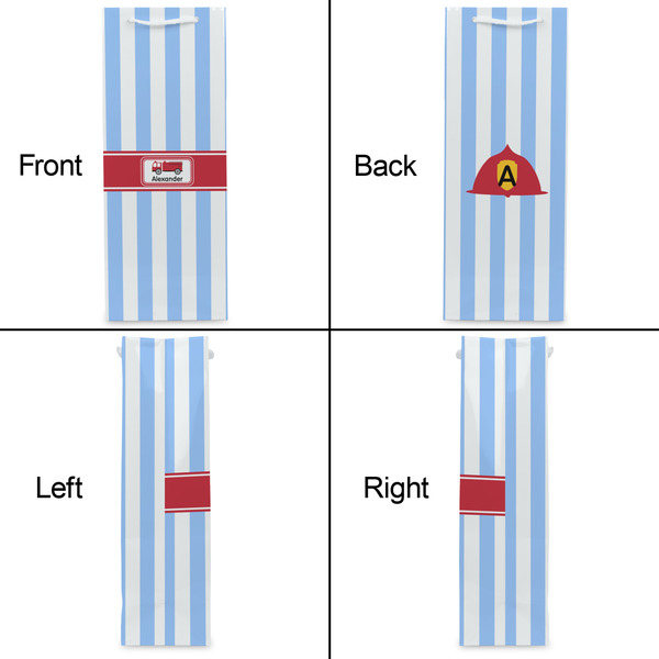 Firetruck Wine Gift Bag - Matte - Approval