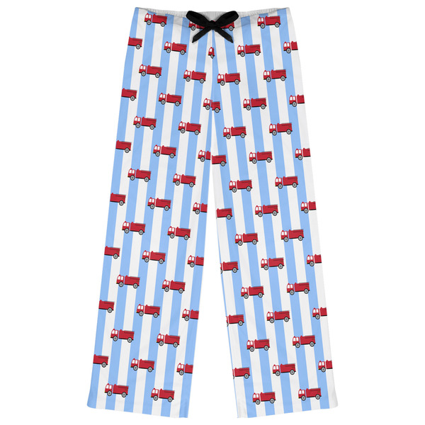 Custom Firetruck Womens Pajama Pants - XS