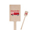 Firetruck Rectangle Wooden Stir Sticks (Personalized)